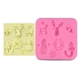 thumbnail image 6 of CPHDW7 Christmas Silicone Baking Mold, Nonstick Cake Pop Chocolate Candy Mold with Santa Tree Elk Sled Shape, Food-Grade Reusable Tray for DIY Desserts, 6 of 9