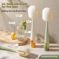 thumbnail image 3 of Transemion 5 In 1 CleanBrush Set Handle Baby Bottle Portable Goblet Brushes Easy to Clean, Multifunctional for Various Water yellow, 3 of 6