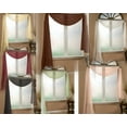 thumbnail image 6 of 1 ELEGANCE SHEER VALANCE SCARF TOPPER SWAG WINDOW TREATMENT COVERING ALL STYLES, 6 of 6