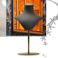 thumbnail image 2 of Soporte de exhibición de joyería Sunnimix de Cuero gris oscuro, 2 of 8