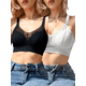thumbnail image 1 of Set De 2 Brasieres Peto Push Up Mujer Unitalla Ultrasoft Sin Varilla Cómodo, 1 of 5