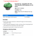 thumbnail image 2 of Fuel Tank Cap - Compatible with 1994 - 1999 Chevy C2500 Suburban 6.5L V8 Diesel 1995 1996 1997 1998, 2 of 2