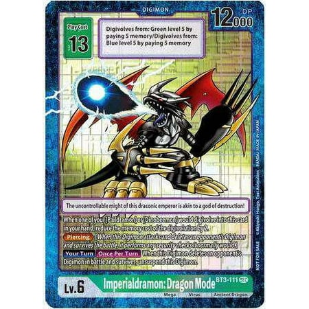 Digimon Draconic Roar Secret Rare Imperialdramon: Dragon Mode BT3-111 (Alternate Art)