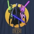 thumbnail image 2 of Boy's Star Wars: Tales of the Jedi Lightsaber Jedis  Graphic Tee Navy Blue Small, 2 of 4