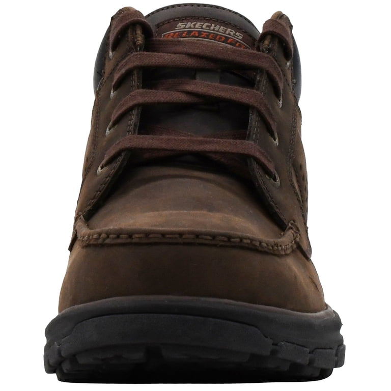 Skechers Segment Me Chukka Boots Mens Size 12EW Extra Wide Brown Leather Skechers Men main image 4
