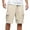 Khaki, variant on JTieacloth Mens Classic Chino Short Mens Soild Color Shorts Casual Cargo Shorts Elastic Waist Drawstring Summer Beach Shorts,Green