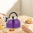 thumbnail image 2 of Charlodey Whistling Kettle Teapot Stovetop Teakettles Stainless Whistling Tea Kettle | Coffee Iced Tea Maker Boiling Kettle for Kitchen Restaurant Shop 7.3x7.5in Home and kitchen B, a kettle, 2 of 4