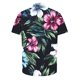 thumbnail image 4 of Camisas de Manga Larga para Hombres Moda Casual Floral Estampado Hawaiano Solapa Botón Superior, Ligero para Primavera Verano, 4 of 9