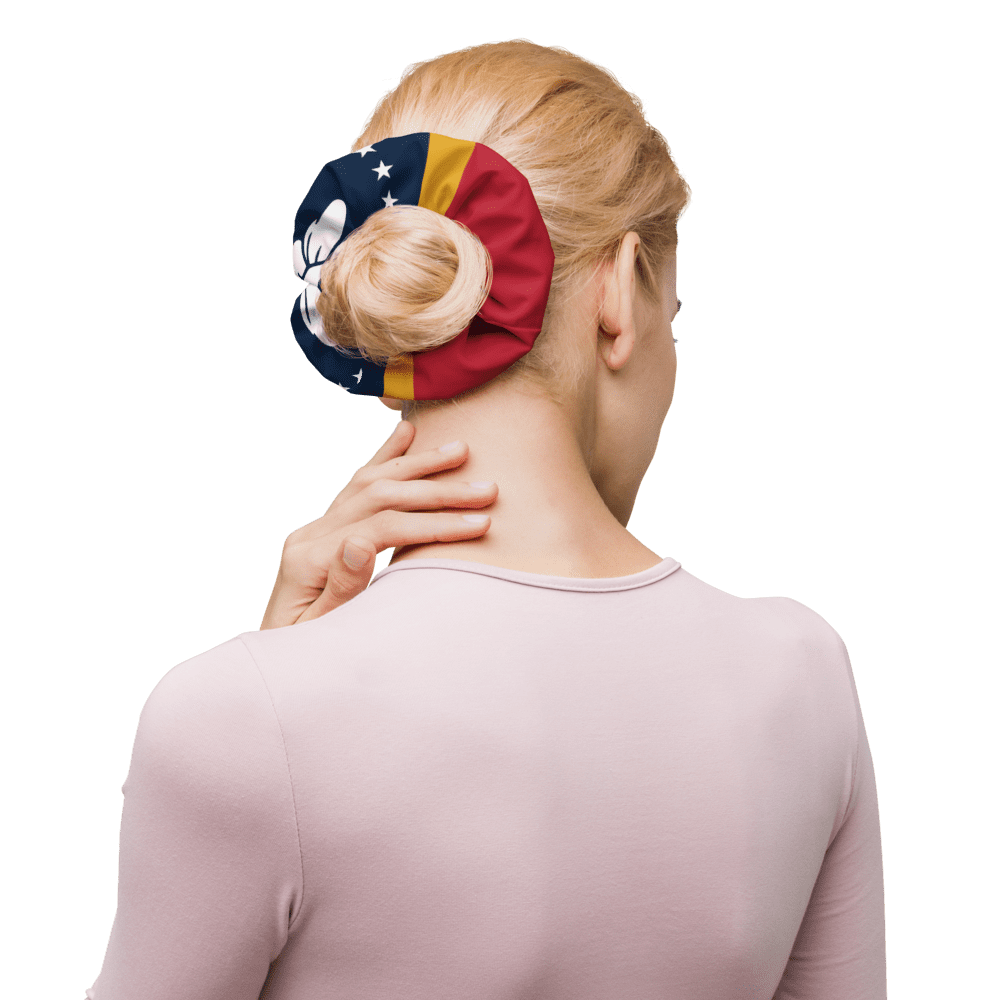 Mississippi Flag Scrunchie | Trendy, Stylish, & Perfect for Cheerleaders, Fashion, and Gifts