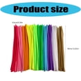 thumbnail image 3 of 100 Pcs Soft Pipe Cleaners Chenilles Stems Bend Fuzzy Wire Colorful Fuzzy for Craft Classroom, 3 of 8