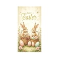 thumbnail image 2 of 35 x 72 in Easter Door Cover – Polyester Fabric Easter Day Door Curtain with Bunny & Egg Design – Wall & Door Hanging for Spring Holiday Party Home Decorations, 2 of 6