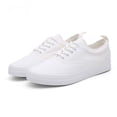 thumbnail image 2 of Zapatillas de deporte nuevas para hombre, zapatos casuales, zapatos planos para hombre, zapatos de lona clásicos de moda para parejas, zapatillas blancas con cordones y caña baja, zapatos para hombre, 2 of 4