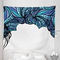 thumbnail image 1 of Octopus Tapestry, Abstract Tentacle Pattern with Intertwined Parts Marine Twisted, Fabric Wall Hanging Decor for Bedroom Living Room Dorm, 5 Sizes, Violet Blue Turquoise, by Ambesonne, 1 of 1