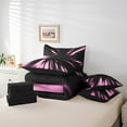 thumbnail image 4 of Erosebridal Abstract Bed in a Bag Queen size, Neon Geometry Bed Set, Modern Fishion Stripe Decor, Reversible, 4 of 5