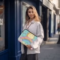 thumbnail image 6 of FORMRS 15"-15.6" Laptop Sleeve Protective Case Soft Carrying Quilted Computer Bag Cover, Retro Blue Rainbow, 6 of 7