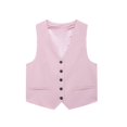 thumbnail image 4 of HH TRAF 2024 Camiseta sin mangas de verano para mujer, estilo urbano, con cuello en V, sin mangas, con bolsillos y una botonadura, en 3 colores, 4 of 4