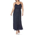 thumbnail image 1 of Adrianna Papell Robe Longue Blouson Perlée pour Femmes Grande Taille, Marine, 20W, 1 of 4