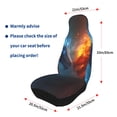 thumbnail image 4 of Yiaed Red And Blue Fire Dragon E Print Car Seat Covers,Universal Auto Seats Protector Fits for Car,SUV Sedan,Truck,Automotive Seat Covers & Accessories(Two packs), 4 of 7