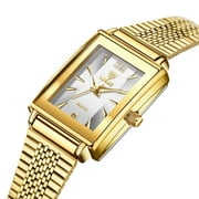 LIEBIG Gold Watches for Women Dainty Elegant Womens Watch Classic Vintage Fashion Square Ladies Quartz Watch Gifts