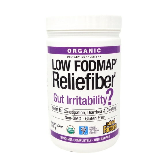 Natural Factors - Low Fodmap Reliefiber Unflavored 5.3 ounces