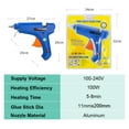 thumbnail image 3 of Pistolet à Colle 100W avec 10 Bâtons de Colle 11*200mm Outil de Température Thermique Électrique Réchauffeur Haute Température Outil de Réparation DIY, 3 of 7