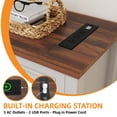 thumbnail image 4 of Uforic Farmhouse 6-Drawer Wooden Dresser TV Stand with Power Outlet, with Large Storage Drawers and Bar Handles, for Living Room,, 4 of 6