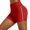 Red, variant on MIXUE Shorts For Women Summer Solid Color Elastic High Waist Gym Running Athletic Workout Yoga Shorts Activewear,Pink,M