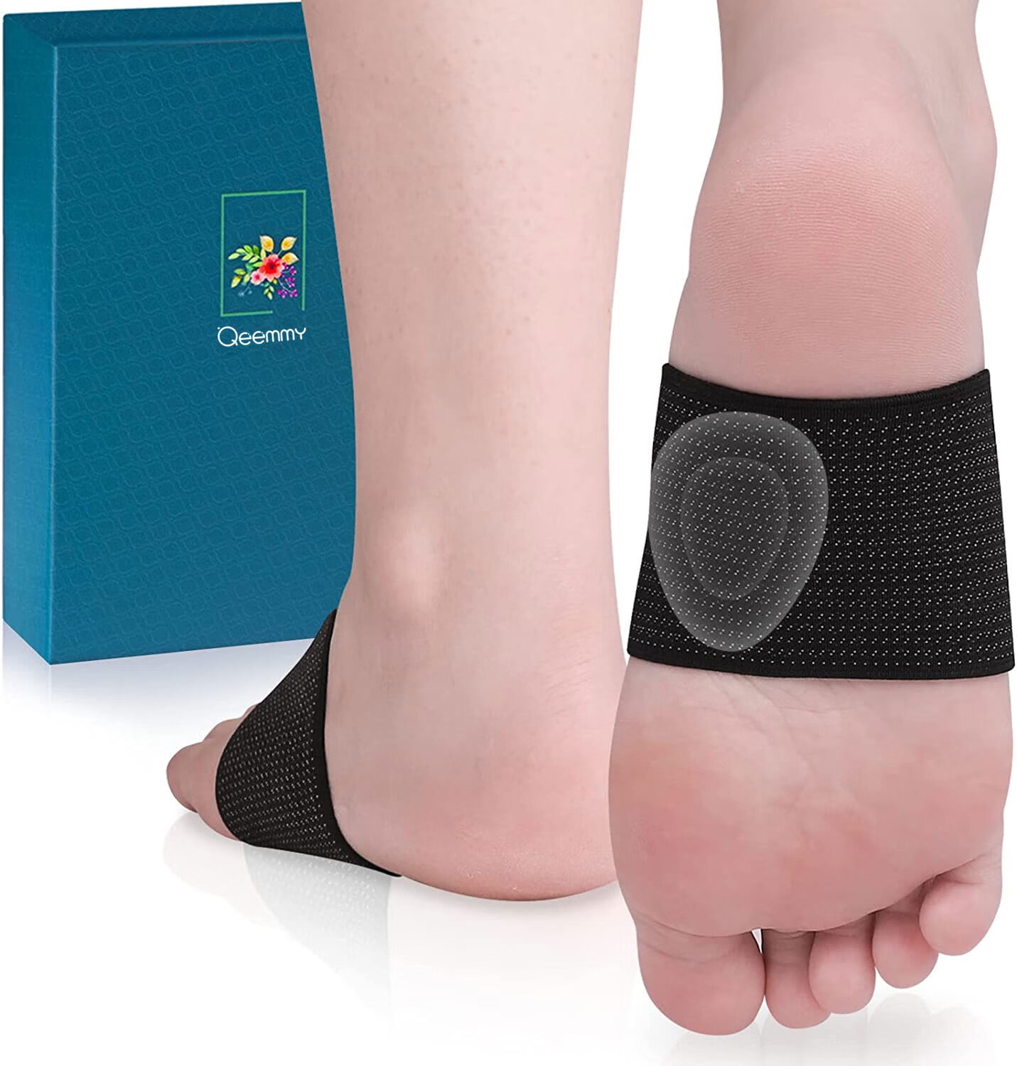 QEEMMY Arch Support for Flat Feet, Arch Sock Support for Plantar