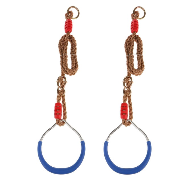 2 Piezas de Anillos de Entrenamiento de Fuerza de Hierro con Correas s, Conjunto de Hebillas, Herramienta de Fitness shamjiam Gimnasio anillo