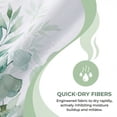 thumbnail image 7 of Unique Bargains Floral Print Sets, Waterproof Bath Curtain Green 71"W x 71"L, 7 of 7