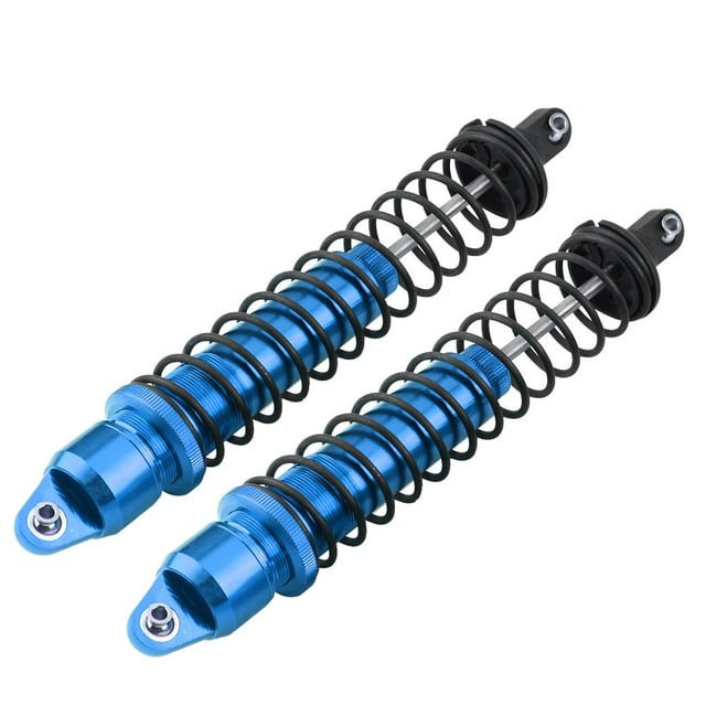 Blantye 2 unids/set RC aleación de aluminio amortiguador amortiguador para 1/5 coche de control remoto(Azul marino)
