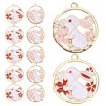 thumbnail image 4 of 6Set Cute Animal Charms Rabbit Pendants for DIY Projects Women Christmas Easter Gifts Pink Red Multi, 4 of 8