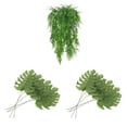 thumbnail image 1 of Planta de Plástica Artificial 7pcs Para + Hojas De Monstera, 1 of 9