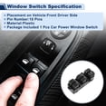 thumbnail image 2 of Unique Bargains Front Left Driver Side Power Window Switch for Hyundai TUCSON 2016-2019 Driver Side Window Control Switch No.93570D3000/93570D30004X Black, 2 of 7