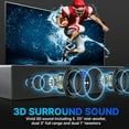 thumbnail image 3 of Pyle 24In 300W Bluetooth 3D Dolby 5.1 Soundbar Speaker System with Remote, 3 of 7