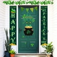 thumbnail image 3 of St Patrick's Day Wall Decorations Pot Of Gold Hanging Dangling Door Decoration Welcome Sign 1pc Glittery Wooden Hanger Home Window Holiday Party Ornament Festive Decor & CUSTOM Storage Carrier, 3 of 7