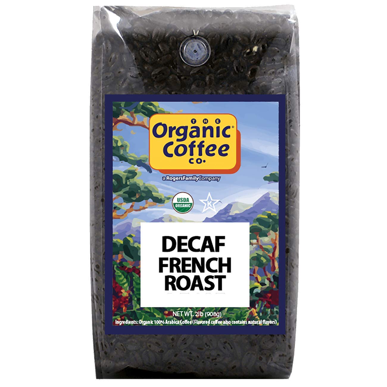 The Organic Coffee Co. DECAF French Roast Whole Bean ...