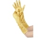 thumbnail image 5 of GUANTES LARGOS DE SATÉN BRILLANTE PARA MUJERES, ESTILO OPERA, PLISADOS, DE DEDOS COMPLETOS, TAMAÑO ÚNICO, DORADO, 5 of 6