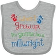 thumbnail image 3 of Inktastic Millwright Future Boys or Girls Baby Bib, 3 of 4