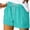 Sky Blue-06, variant on Owordtank Womens Solid Color Casual Board Shorts with Pockets Drawstring Loose Pull on Shorts