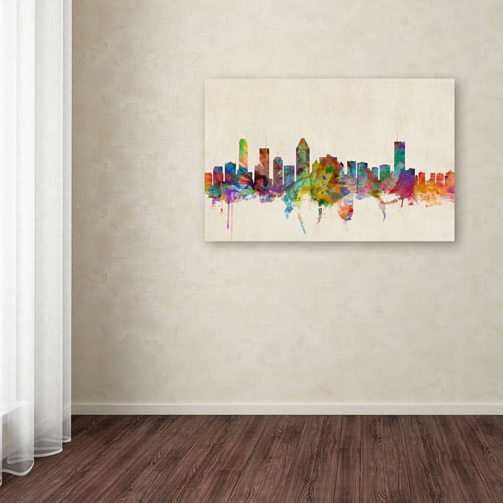 Trademark Fine Art "Montreal, Canada" Canvas Art by Michael Tompsett