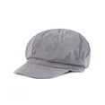 thumbnail image 1 of Qarigey Gorras de boina versátiles de pana para mujer, sombreros elegantes para cualquier atuendo, gorra Vintage Newsboy, gorras de invierno Sombreros gris, 1 of 6