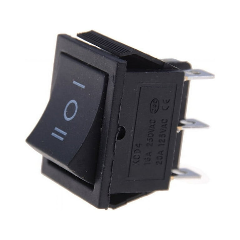 Amazon.co.jp: Heschen ロッカースイッチ ON-OFF-ON DPDT 6端子