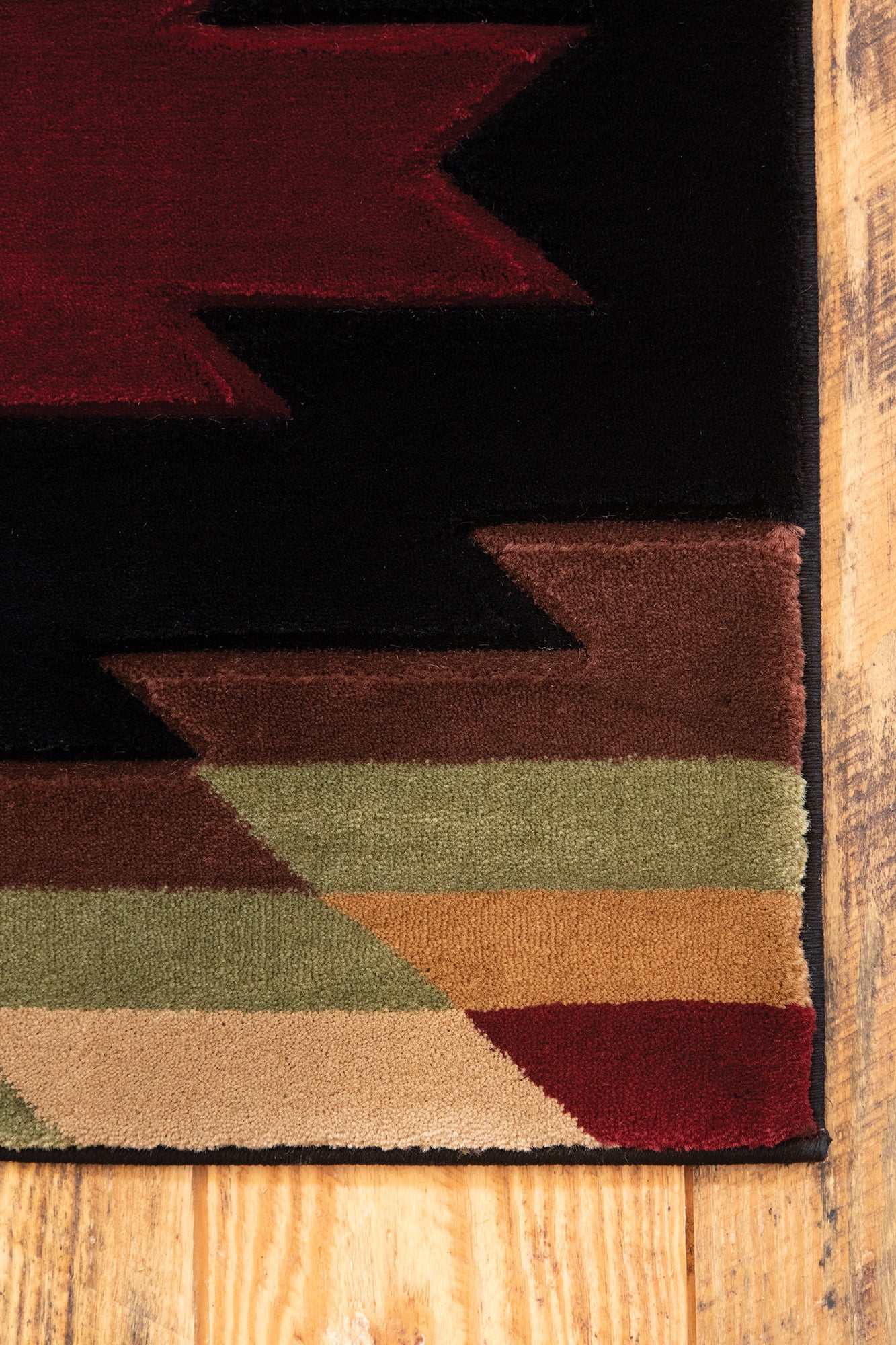 United Weavers Rustic Forest Cave Creek Multi Hand-Carved Area Rug or Runner