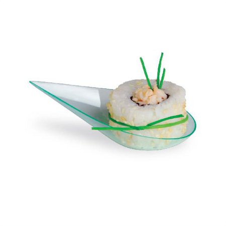 

Packnwood 209MBVAIA1 0.25 oz Vaia Clear Green Drop Dish - 4 x 1.9 x 1 in.