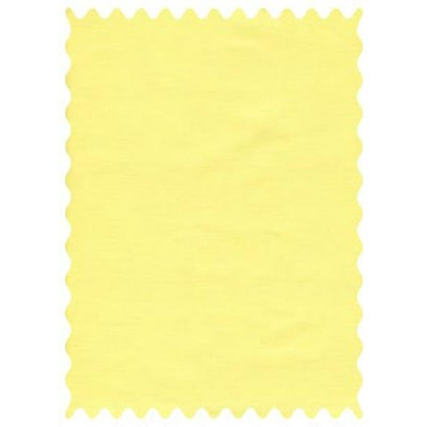 SheetWorld 100 Cotton Percale Fabric By The Yard, Solid Yellow Woven