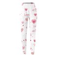 thumbnail image 2 of Fsqjgq Valentines Day Leggings for Women Cute Love Heart Printed Yoga Pants Lifting High Waisted Workout Leggings Tights 2XL, 2 of 4