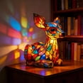 thumbnail image 4 of Resin Animal Night Light, LED Art Sculpture with Soft Glow, Handcrafted Desktop Decoration for Bedroom Living Room, Multi-Mode Lighting, USB or Battery Powered, Ideal Gift for Kids and Art Lovers, 4 of 6