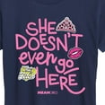 thumbnail image 3 of Mean Girls - She Doesn't Even Go Here - Women's Short Sleeve Graphic T-Shirt, 3 of 5