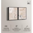 thumbnail image 2 of Neutral Serenity Framed High-Gloss Acrylic Glass Wall Art Gold Wall Art Set by Art Remedy, Black Frame, 10 x 15, 2 of 6